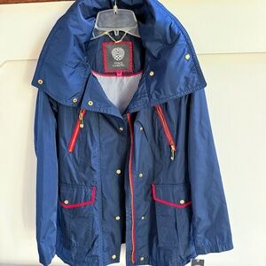 Vince Camuto Navy Rain Coat New with Tags size small